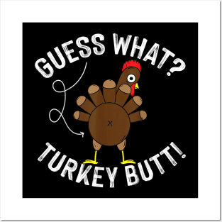 Guess Turkey Pilgrim Funny Thanksgiving Girls Women Boys Posters and Art